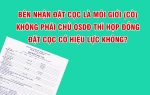 Đặt cọc cho môi giới (cò đất) thì hợp đồng đặt cọc có hiệu lực không?