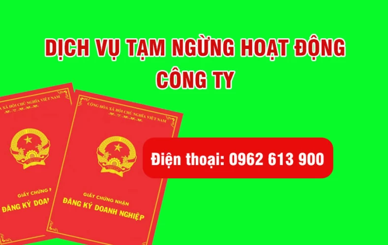 Dịch vụ tạm ngừng kinh doanh Công ty