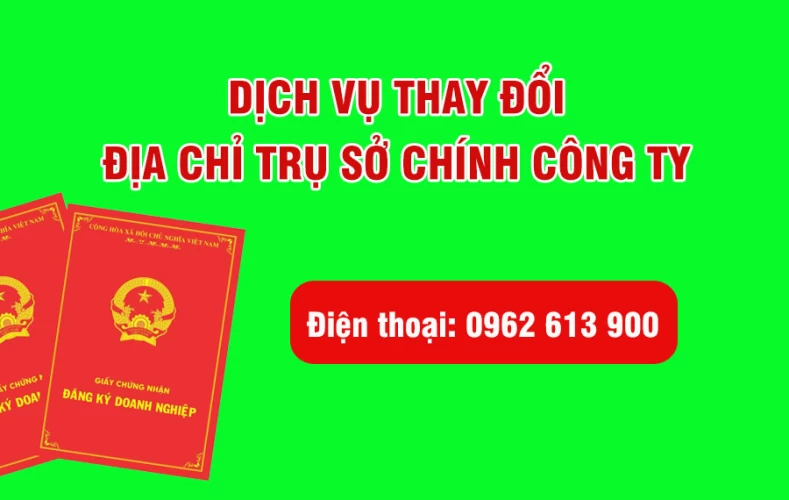 Dịch vụ thay đổi địa chỉ trụ sở chính Công ty tại Bà Rịa Vũng Tàu