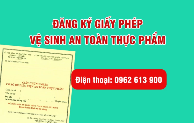 GIẤY PHÉP VỆ SINH AN TOÀN THỰC PHẨM